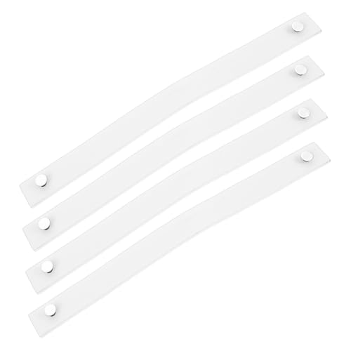 EXQUIMEUBLE 4 Stück Schilderhaken aus Leder Gürtelhalter aus PU-Leder PU-Leder-Schilderband Gürtel-Wandaufhängeband Gürtelhalter zur Wandmontage Gürtelaufhänger mit Willkommensschild Weiß EXQUIMEUBLE 4 Stück Schilderhaken aus Leder Gürtelhalter aus PU-Leder PU-Leder-Schilderband Gürtel-Wandaufhängeband Gürtelhalter zur Wandmontage Gürtelaufhänger mit Willkommensschild Weiß von EXQUIMEUBLE