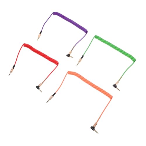 EXQUIMEUBLE 4Stücke Pack Aux Audiokabel mit Rechtwinkligem Stecker Kurze Verbindung für Mixer Mikrofone Kameras und Recorder Zufälligen Farben EXQUIMEUBLE 4Stücke Pack Aux Audiokabel mit Rechtwinkligem Stecker Kurze Verbindung für Mixer Mikrofone Kameras und Recorder Zufälligen Farben von EXQUIMEUBLE