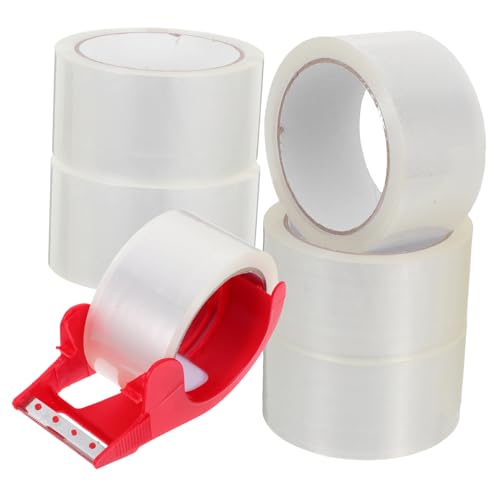 EXQUIMEUBLE 6 Stück Teiliges Packband mit Abroller Hochleistungs Klebeband für Büro Zuhause und Lager Transparentes Klebeband für Versand Umzug und Organisation EXQUIMEUBLE 6 Stück Teiliges Packband mit Abroller Hochleistungs Klebeband für Büro Zuhause und Lager Transparentes Klebeband für Versand Umzug und Organisation von EXQUIMEUBLE