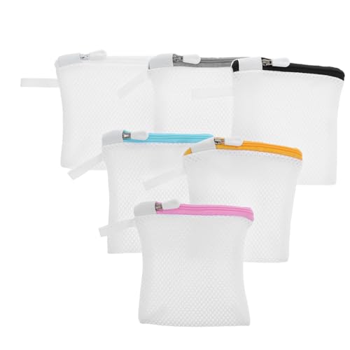 EXQUIMEUBLE 6Stücke Teiliges Wäschebeutel für Bhs und Dessous Kleiner Wäschesack aus Netzstoff für Waschmaschine und Reisen Schützend und Benutzerfreundlich von EXQUIMEUBLE