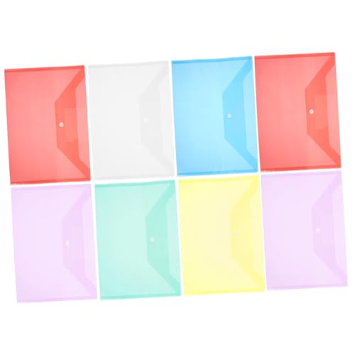 EXQUIMEUBLE 8 Stück Teiliges Dokumententaschen Transparent mit Druckknopf Langlebige PP Kunststoff Aufbewahrungstaschen für Büro Schule und Zuhause Vielseitige Dokumentenmappe mit EXQUIMEUBLE 8 Stück Teiliges Dokumententaschen Transparent mit Druckknopf Langlebige PP Kunststoff Aufbewahrungstaschen für Büro Schule und Zuhause Vielseitige Dokumentenmappe mit von EXQUIMEUBLE
