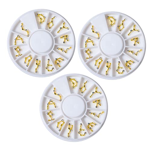 EXQUIMEUBLE Boxen Charms Strasssteine für Nagelkunst für Acrylnägel und Designs zur Individuellen Dekoration und Stressabbau von EXQUIMEUBLE