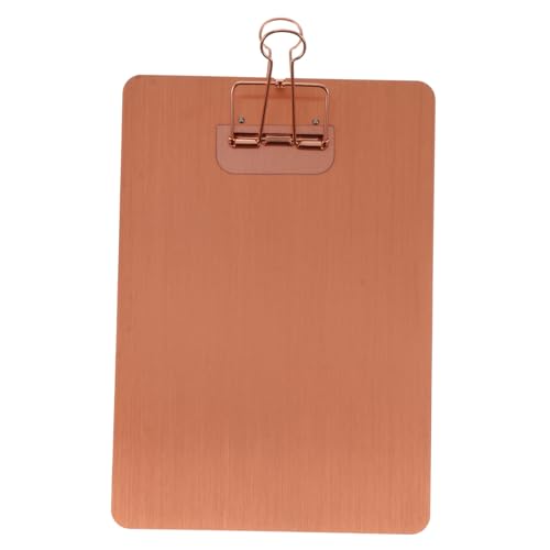 EXQUIMEUBLE Klemmbrett aus Edelstahl Robustes Schreibbrett mit Metallclip Praktischer Papierhalter für Büro Schule und Zuhause Langlebiges Notizbrett für Schnelle Notizen und EXQUIMEUBLE Klemmbrett aus Edelstahl Robustes Schreibbrett mit Metallclip Praktischer Papierhalter für Büro Schule und Zuhause Langlebiges Notizbrett für Schnelle Notizen und von EXQUIMEUBLE