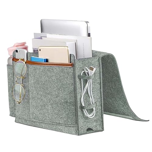 EXQUIMEUBLE Sofa Hängende Filztasche für Bett Organizer Aufbewahrungstasche Hellgrau für Handy Zeitschriften Fernbedienungen und Snacks Platzsparend und für Wohnen EXQUIMEUBLE Sofa Hängende Filztasche für Bett Organizer Aufbewahrungstasche Hellgrau für Handy Zeitschriften Fernbedienungen und Snacks Platzsparend und für Wohnen von EXQUIMEUBLE