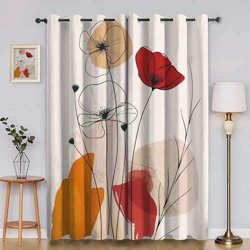 EXSANLIEAY Verdunklungsvorhänge Blumen, Vorhang Blickdicht Anlage Vorhänge mit öSen 2er Set für Schlafzimmer Kinderzimmer, Deko Gardinen Wohnzimmer - B140 x H200 cm EXSANLIEAY Verdunklungsvorhänge Blumen, Vorhang Blickdicht Anlage Vorhänge mit öSen 2er Set für Schlafzimmer Kinderzimmer, Deko Gardinen Wohnzimmer - B140 x H200 cm von EXSANLIEAY
