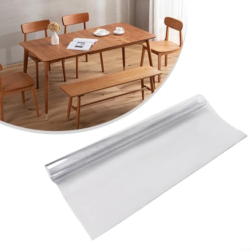 Transparente PVC-Tischdecke, zum Schutz von Oberflächen vor verschütteten Flüssigkeiten (60 x 100 cm) von EXTRWORY