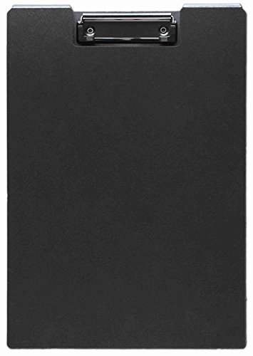 EXXO by HFP 09368 Klemmbrettmappe A4 vertikal extra stark abwischbar unzerbrechlich, Farbe: schwarz von EXXO by HFP