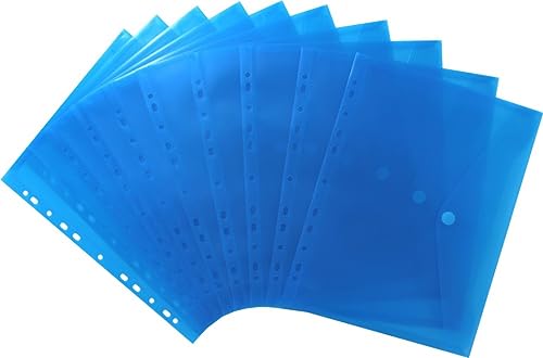 EXXO by HFP 35326 Dokumententaschen Sammelmappen Sichttaschen A4 transparent blau - Dokumentenmappe zum Abheften mit EURO-Lochung, Abheftrand, Klappe und Klettverschluss - 10 Stück, 310 x 235 mm EXXO by HFP 35326 Dokumententaschen Sammelmappen Sichttaschen A4 transparent blau - Dokumentenmappe zum Abheften mit EURO-Lochung, Abheftrand, Klappe und Klettverschluss - 10 Stück, 310 x 235 mm von EXXO by HFP