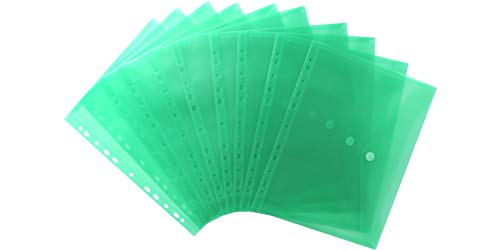 EXXO by HFP 35336 Dokumententaschen Sammelmappen Sichttaschen A4 transparent grün - Dokumentenmappe zum Abheften mit EURO-Lochung, Abheftrand, Klappe und Klettverschluss - 10 Stück, 310 x 235 mm EXXO by HFP 35336 Dokumententaschen Sammelmappen Sichttaschen A4 transparent grün - Dokumentenmappe zum Abheften mit EURO-Lochung, Abheftrand, Klappe und Klettverschluss - 10 Stück, 310 x 235 mm von EXXO by HFP