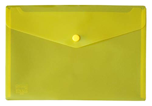 EXXO by HFP 92453 Dokumententasche mit Druckknopfverschluss A5 quer, 10 Stück, gelb EXXO by HFP 92453 Dokumententasche mit Druckknopfverschluss A5 quer, 10 Stück, gelb von EXXO by HFP