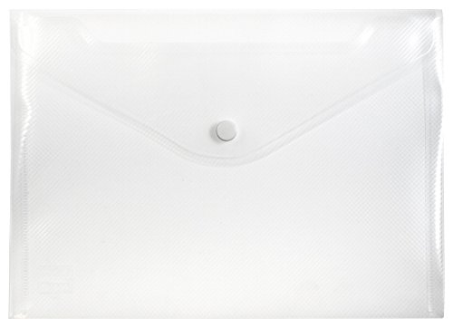 EXXO by HFP 92461 Dokumententasche mit Druckknopfverschluss A5 quer, 10 Stück, transparent natur, 250x180 mm EXXO by HFP 92461 Dokumententasche mit Druckknopfverschluss A5 quer, 10 Stück, transparent natur, 250x180 mm von EXXO by HFP