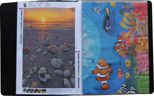 Nachfüllbares Diamond Painting - Sammelbuch für Inhalt 30 x 40 cm in schwarz mit 20 Hüllen Nachfüllbares Diamond Painting - Sammelbuch für Inhalt 30 x 40 cm in schwarz mit 20 Hüllen von EXXO by HFP