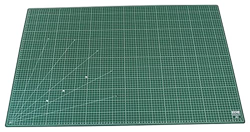 Schneidematte/Bastelunterlage, A1, selbstheilend, aus 3 Schichten, mit Raster auf Vorder- und Rückseite, beidseitig benutzbar, Farbe: grün, 1 Stück Schneidematte/Bastelunterlage, A1, selbstheilend, aus 3 Schichten, mit Raster auf Vorder- und Rückseite, beidseitig benutzbar, Farbe: grün, 1 Stück von EXXO by HFP