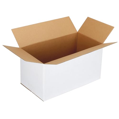 EXYGLO Versandkartons für kleine Unternehmen, weiße Wellpappe, kleine Schachtel zum Verpacken, Umzug, Versand und Aufbewahren, 1 Packung EXYGLO Versandkartons für kleine Unternehmen, weiße Wellpappe, kleine Schachtel zum Verpacken, Umzug, Versand und Aufbewahren, 1 Packung von EXYGLO
