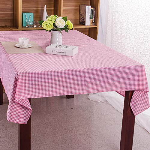 EYCFSJ Baumwoll-Leinen-Tischdecke 1Pcs Einfache Rosa Fein Karierte Tischdecke Tischdecke Teetischdecke Nachttischbezug Handtuch 90X150Cm EYCFSJ Baumwoll-Leinen-Tischdecke 1Pcs Einfache Rosa Fein Karierte Tischdecke Tischdecke Teetischdecke Nachttischbezug Handtuch 90X150Cm von EYCFSJ