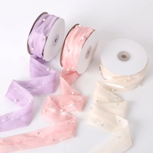 30 Meter weißes Perlenband, Geschenkverpackung, Perlen, Chiffon, Organza, Spitze, Blume, 30 m 30 Meter weißes Perlenband, Geschenkverpackung, Perlen, Chiffon, Organza, Spitze, Blume, 30 m von EYNDYN
