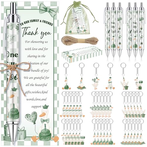 EYNDYN Silly Goose Babyparty-Geschenke für Gäste, Kugelschreiber und Schlüsselanhänger, Einziehbare Babyparty-Stifte für das Geschlecht, Dankeskarten, Souvenirs, Preise, 145 Stück EYNDYN Silly Goose Babyparty-Geschenke für Gäste, Kugelschreiber und Schlüsselanhänger, Einziehbare Babyparty-Stifte für das Geschlecht, Dankeskarten, Souvenirs, Preise, 145 Stück von EYNDYN
