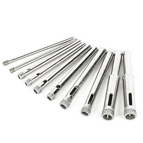 Bohrkrone für Keramikfliesen aus Porzellan, Diamantbeschichtete Bohrer Zubehör Bits Lochsäge Glas Granit Öffner Bits Glaslochöffner 3mm 4mm 5mm 6mm 8mm(1pcs 6mm) von EYRMQWJPC