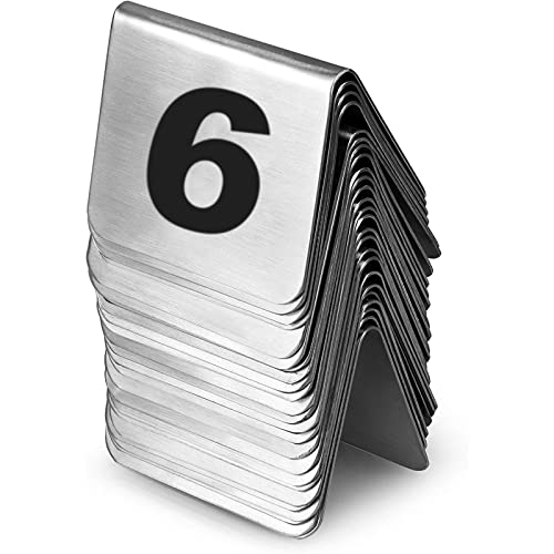 Digitale Sitzplatzkarte 1 bis 50/100, Tischnummernkarten, unzerbrechlich, digitales Schild, Sitzkarte(1 to 50) von EYRMQWJPC