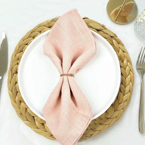 EYRMQWJPC Gaze-Baumwoll-Tischserviette,. 10 stücke 30x30cm Servietten Terrakotta Gaze Baumwolle Tuch Serviette Reusable Hochzeit Party(Light Pink) von EYRMQWJPC