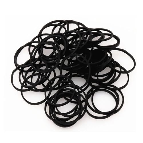 EYRMQWJPC Gummibänder. 500 Stück Schwarze Gummibänder, Lange Gummibänder for Bürobedarf, 19/25/40 * 1,5 mm Gummibänder in verschiedenen Größen(60cm(23.6in)) von EYRMQWJPC