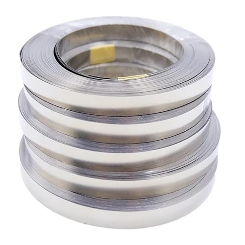 EYRMQWJPC Nickel-klebeband, babylons 5 Stück Nickelanoden for die Galvanisierung, wissenschaftliche Laborindustrie, Heimwerkerhandwerk(0.1x8x10000mm) von EYRMQWJPC