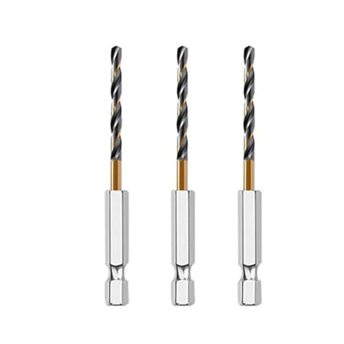 HSS-Gewindebohrer, 3/7/13 Stück Sechskantschaft-Kobalt-Spiralbohrer(3pcs 2.5mm) von EYRMQWJPC