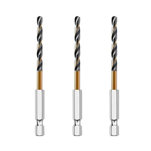 HSS-Gewindebohrer, 3/7/13 Stück Sechskantschaft-Kobalt-Spiralbohrer(3pcs 3.5mm) von EYRMQWJPC