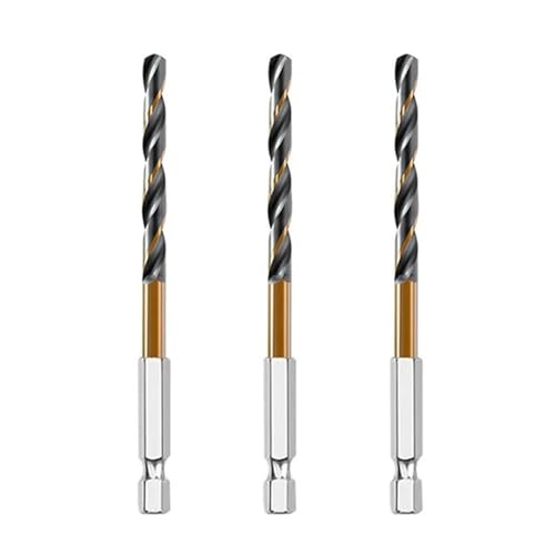 HSS-Gewindebohrer, 3/7/13 Stück Sechskantschaft-Kobalt-Spiralbohrer(3pcs 4.5mm) von EYRMQWJPC