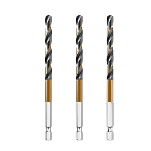HSS-Gewindebohrer, 3/7/13 Stück Sechskantschaft-Kobalt-Spiralbohrer(3pcs 5.5mm) von EYRMQWJPC