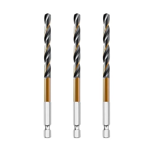 HSS-Gewindebohrer, 3/7/13 Stück Sechskantschaft-Kobalt-Spiralbohrer(3pcs 6.0mm) von EYRMQWJPC