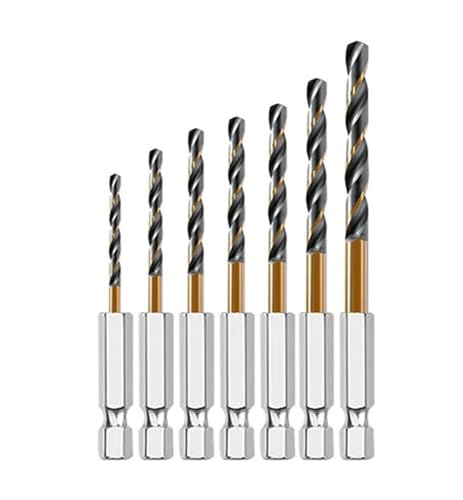 HSS-Gewindebohrer, 3/7/13 Stück Sechskantschaft-Kobalt-Spiralbohrer(7pcs 1.5-4.0mm) von EYRMQWJPC