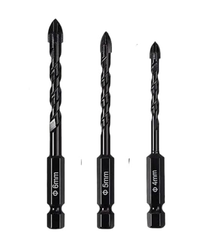 HSS-Gewindebohrer, Hartmetall-Steinbohrer for Glas, Beton, Ziegel, Kunststoff(3PCS1) von EYRMQWJPC