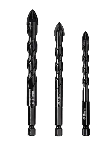 HSS-Gewindebohrer, Hartmetall-Steinbohrer for Glas, Beton, Ziegel, Kunststoff(3PCS2) von EYRMQWJPC