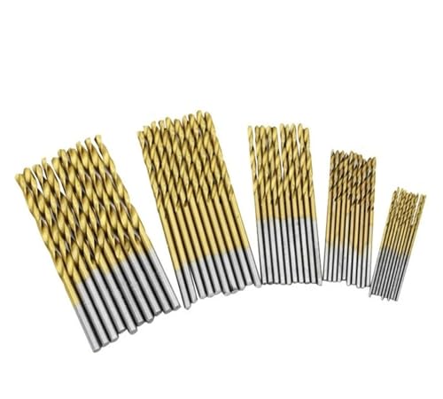 HSS-Gewindebohrer, Spiralbohrer aus Schnellarbeitsstahl mit Titanbeschichtung, gerader Schaft(50pcs) von EYRMQWJPC