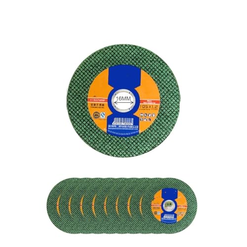 Kreisförmiges Präzisionsschneidewerkzeug 105 mm 125 mm 150 mm Harz 16 mm Bohrung Trennscheibe Winkelschleifer Scheibe Scheibe Faserverstärkt 105 x 1,2 x 16 mm-10 Stück-H(105x1.2x16mm 10pcs L) von EYRMQWJPC