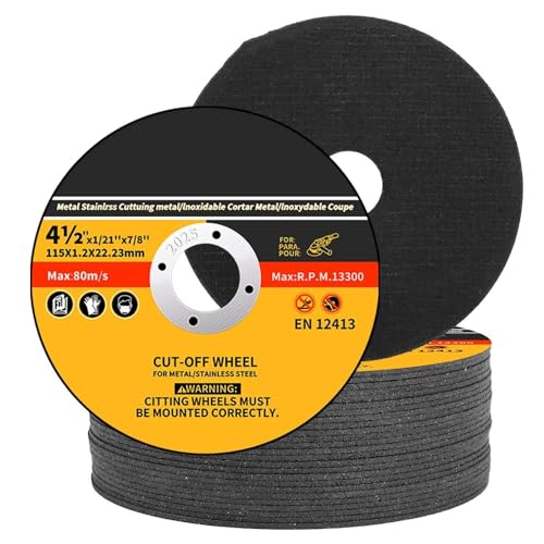 Kreisförmiges Präzisionsschneidewerkzeug 115x1,2x22,23mm Trennscheibe Harz Trennscheiben Metall Edelstahl Schleifscheibe Disk25Pcs(25Pcs) von EYRMQWJPC