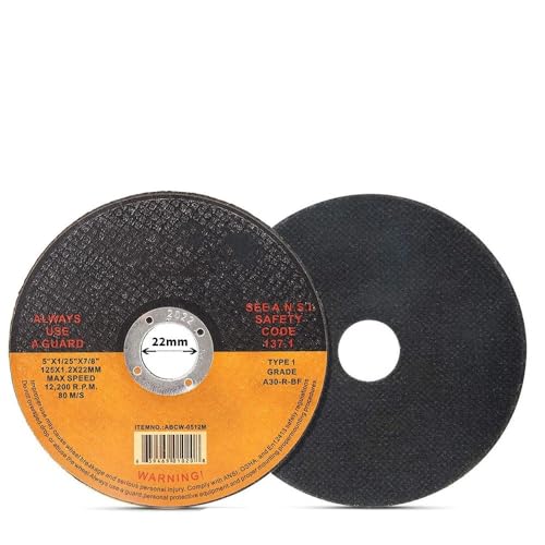 Kreisförmiges Präzisionsschneidewerkzeug 125mm Metall Edelstahl Trennscheiben 5in Trennscheibe Klappe Schleifen Schleifscheibe Tools10pcs(2pcs) von EYRMQWJPC