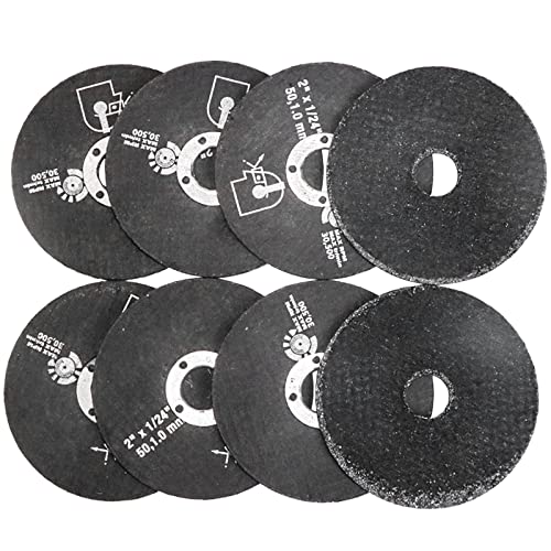 Kreisförmiges Präzisionsschneidewerkzeug Trennscheiben for Metall und Edelstahl, 50 x 10 mm, Lamellenschleifscheiben, 50 x 10 mm, 10 Stück(50x10mm 25pcs) von EYRMQWJPC