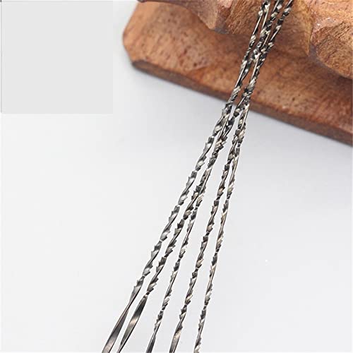 Präzise schneiden. 12 Stück 130 mm Dekupiersägeblätter 5# Stichsägeblätter Spiralzähne 8 Arten Holzsägeblätter for Schnitzen 12 Stück mit Spannfutter(1 Piece No.1 to No.8) von EYRMQWJPC