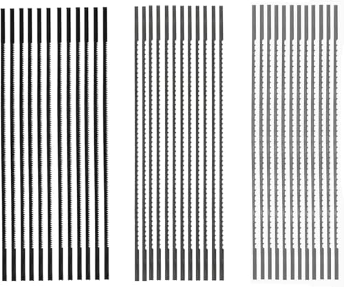 Präzise schneiden. 36-teilige 130-mm-Dekupiersägeblätter mit glattem Ende for Holzbearbeitung, Holz, Kunststoff, Metall(36pcs mix 10 12 28T) von EYRMQWJPC