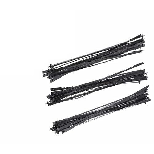 Präzise schneiden. Laubsägeblätter aus Kohlenstoffstahl, 127 mm, Dekupiersägeblätter mit Querstift, 15/18/24 Zähne, Standard-Feinschnitt-Sägeblätter, 36 Stück Präzise schneiden. Laubsägeblätter aus Kohlenstoffstahl, 127 mm, Dekupiersägeblätter mit Querstift, 15/18/24 Zähne, Standard-Feinschnitt-Sägeblätter, 36 Stück von EYRMQWJPC