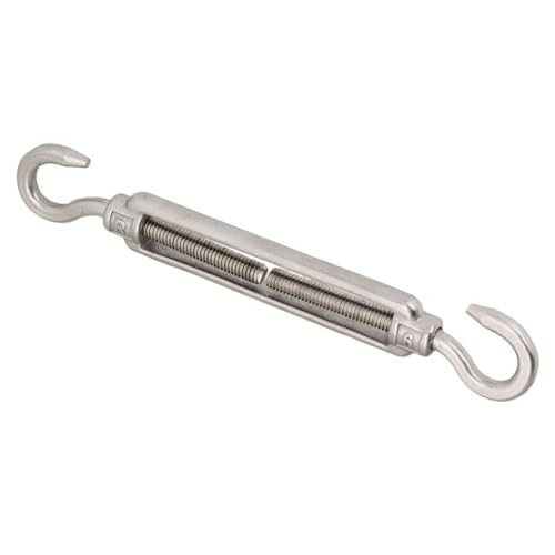 Seilspanner, Drahtspanner aus 304 Edelstahl, M6 Haken und Haken, verstellbar, 10 Stück von EYRMQWJPC