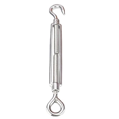 Seilspanner für Seilseil, Haken- und Ösenspanner aus Edelstahl 304, M4-M10, Drahtseilspannvorrichtung, Typ OC, Hardware-Zubehör für Ösenschnallen (M10 Seilspanner für Seilseil, Haken- und Ösenspanner aus Edelstahl 304, M4-M10, Drahtseilspannvorrichtung, Typ OC, Hardware-Zubehör für Ösenschnallen (M10 von EYRMQWJPC