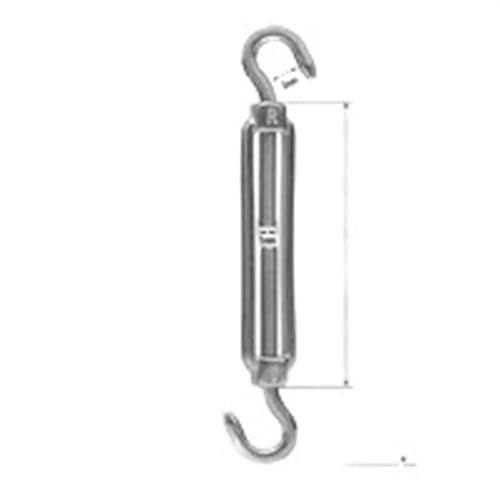 Seilspanner für Seilseile, Haken und Kettenspanner aus Edelstahl 304 von M4 bis M10 zum Spannen von Gartendrahtseilen (Cc Typ, M10) von EYRMQWJPC