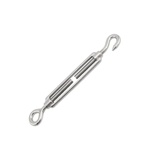 Seilspanner für Seilseile, Haken und Kettenspanner aus Edelstahl 304 von M4 bis M10 zum Spannen von Gartendrahtseilen (Oc Type,M8) von EYRMQWJPC