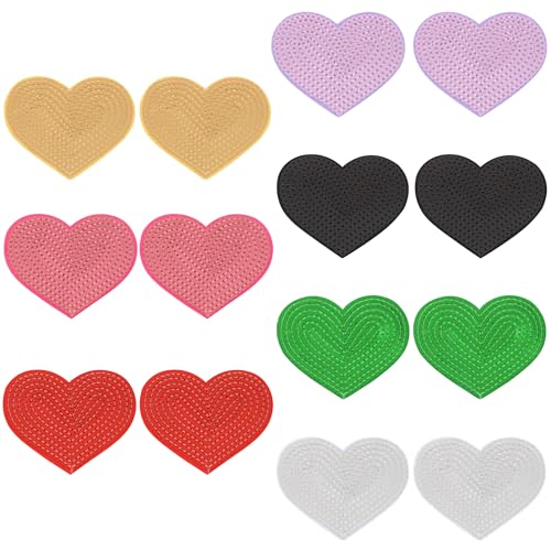 Aufnäher mit Pailletten, Sternen, Herz, zum Aufbügeln, bestickt, Nähen, Reparatur, Hotfix, Kleidung, Tasche, Schuhe, Rucksack, Hut, DIY-Dekoration, 14 Stück Aufnäher mit Pailletten, Sternen, Herz, zum Aufbügeln, bestickt, Nähen, Reparatur, Hotfix, Kleidung, Tasche, Schuhe, Rucksack, Hut, DIY-Dekoration, 14 Stück von EZ Trims
