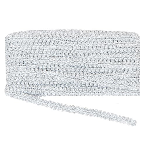 Gimp Braid Trim 22 Yards Gold und Silber Metallic Edge Woven Trim Vorhang Schonbezug Kostüm Dekoration Nähen DIY Handwerk, Stil 6 Gimp Braid Trim 22 Yards Gold und Silber Metallic Edge Woven Trim Vorhang Schonbezug Kostüm Dekoration Nähen DIY Handwerk, Stil 6 von EZ Trims