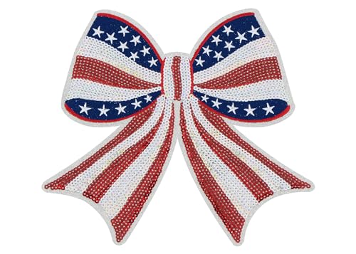 Independence Day Pailletten Amerikanische Flagge Aufbügler Glitzer Patriotische USA 4. Juli Handwerk Nähen Stickerei Kleidung Patch Dekoration, Stil 2 Independence Day Pailletten Amerikanische Flagge Aufbügler Glitzer Patriotische USA 4. Juli Handwerk Nähen Stickerei Kleidung Patch Dekoration, Stil 2 von EZ Trims