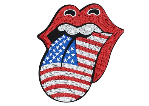 Independence Day Pailletten Amerikanische Flagge Aufbügler Glitzer Patriotische USA 4. Juli Handwerk Nähen Stickerei Kleidung Patch Dekoration, Stil 7 Independence Day Pailletten Amerikanische Flagge Aufbügler Glitzer Patriotische USA 4. Juli Handwerk Nähen Stickerei Kleidung Patch Dekoration, Stil 7 von EZ Trims